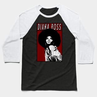 Vintage Retro Diana Ross Baseball T-Shirt